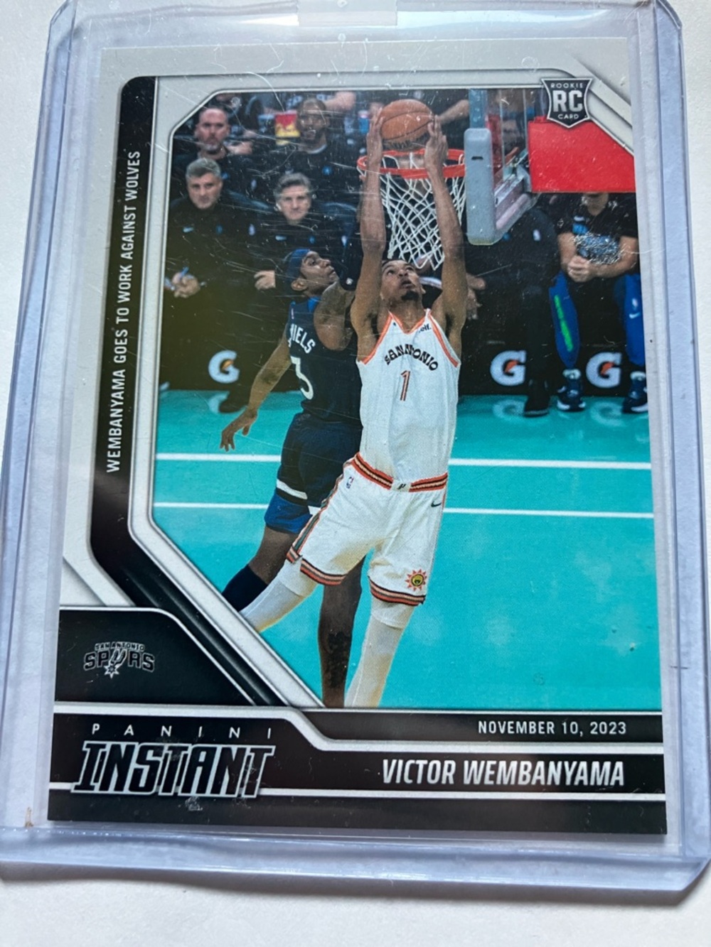 2023-24 Panini Victor Wembanyama San Antonio Spurs Rookie Card RC